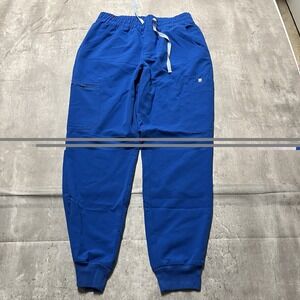 FIGS Scrub Pants Womens Medium Navy Jogger High Waisted Zamora Scrub Pockets